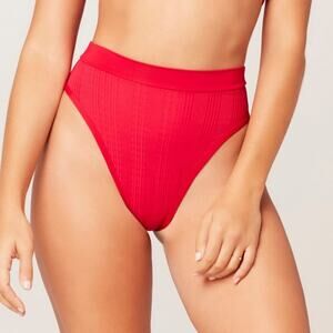 L*Space Frenchi Bitsy Bikini Bottom in Lipstick Red Size XS NWOT